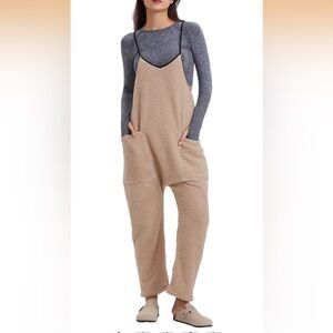 Gacaky Womens Winter Fleece Jumpsuit